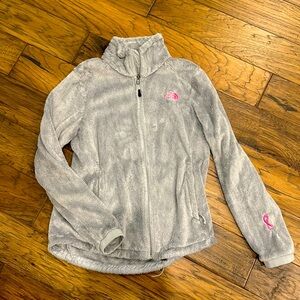 Gray North Face jacket